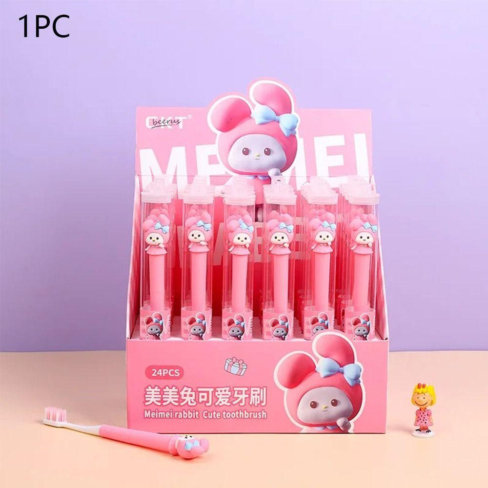 Силиконовая зубная щетка Капибара ПЭТ Аниме Зубные щетки Новая Мультяшная Зубная щетка