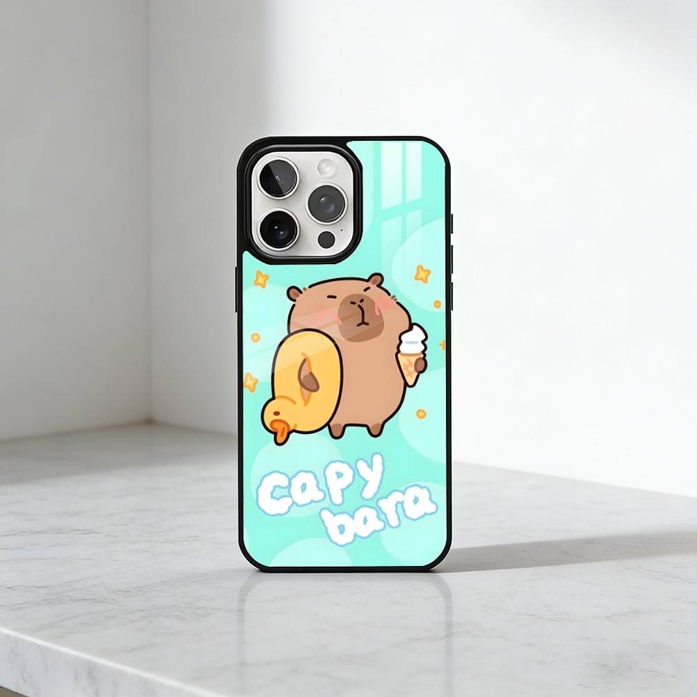 Cute C-Capy B-Bara FUN  Phone Case For iPhone17,16,15,14,13 Plus,Pro Max Magnetic For Magsafe Wireless Charging