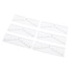 100 Sheets Disposable Eyebrow Ruler Stencils Stickers for Symmetrical Shaping Strong Adhesive Eyebro