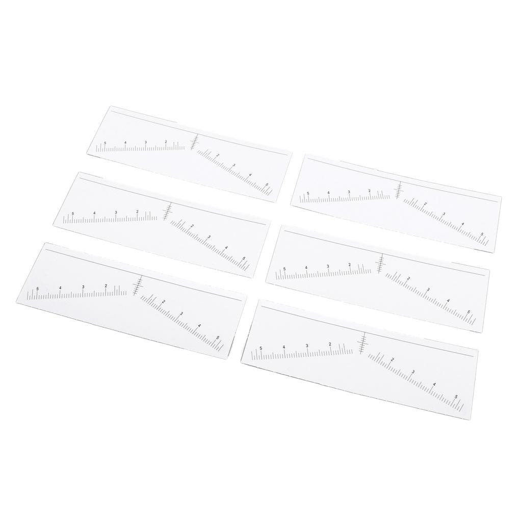 100 Sheets Disposable Eyebrow Ruler Stencils Stickers for Symmetrical Shaping Strong Adhesive Eyebro