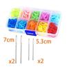 Plastic Stitch Markers Set Boxed Knitting Pins Sweater DIY Craft Supplies Crochet Locking Stitch Markers Knitting Accessories