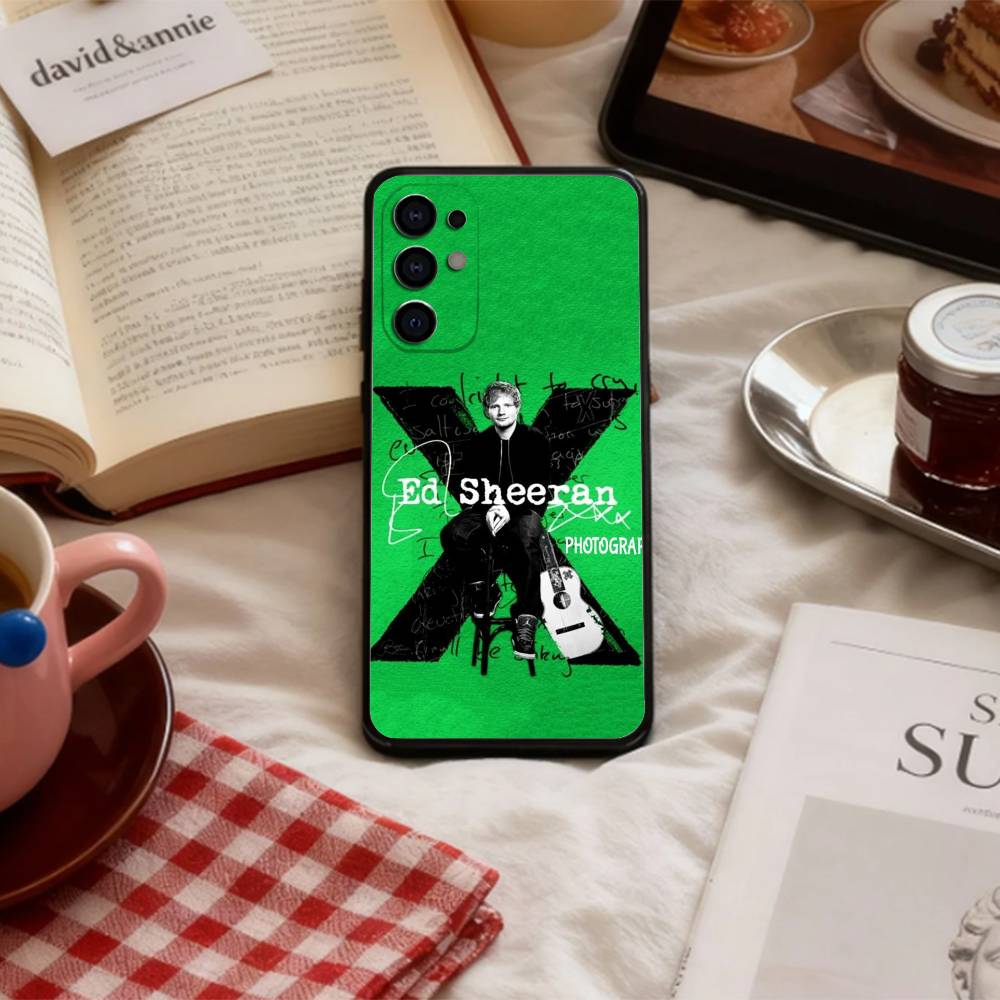 Stylish Singer E-Ed S-Sheeran Phone Case For Samsung S 25,24,23,22,30,21,10,9,Ultra,Plus,Lite,FE,4,5 G Soft Black Case