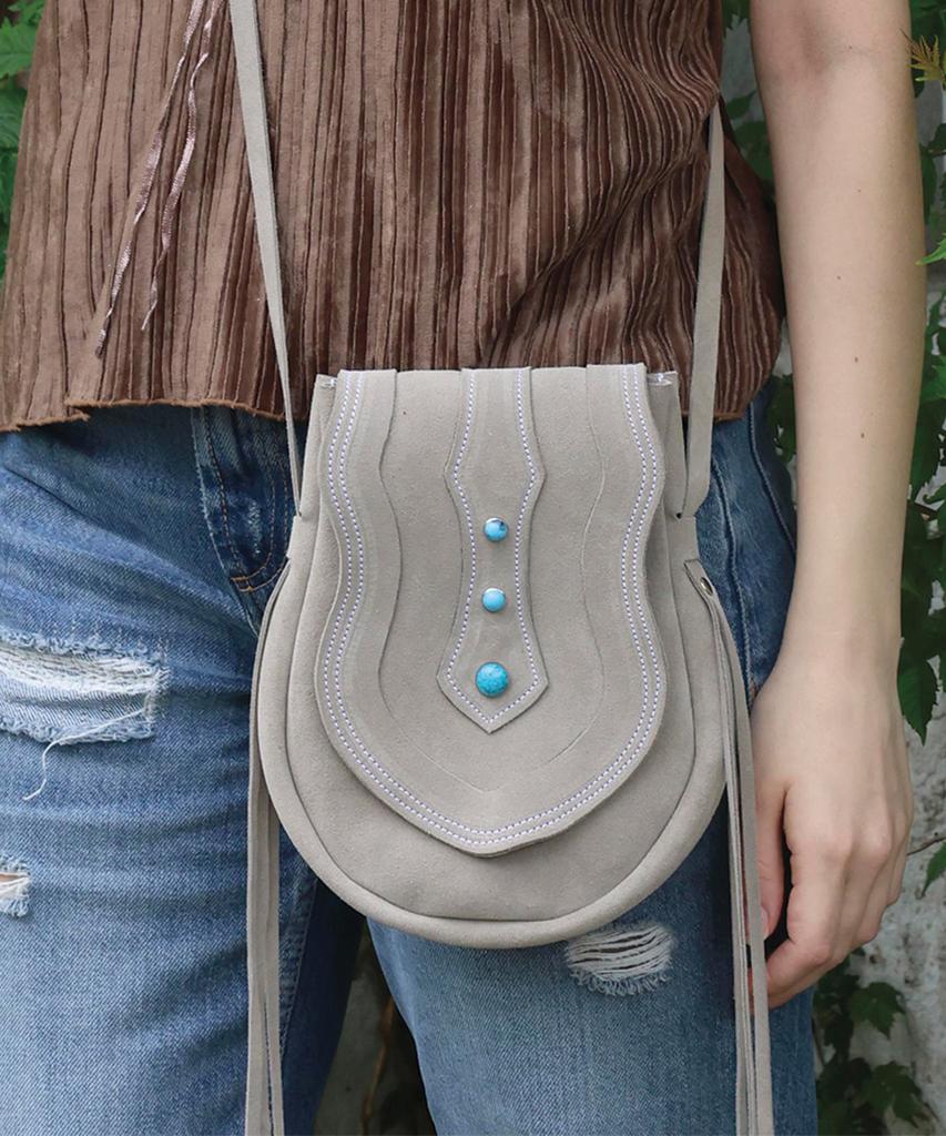 Camateclub Koko Western Bag - Gray Handmade, Native American, Western