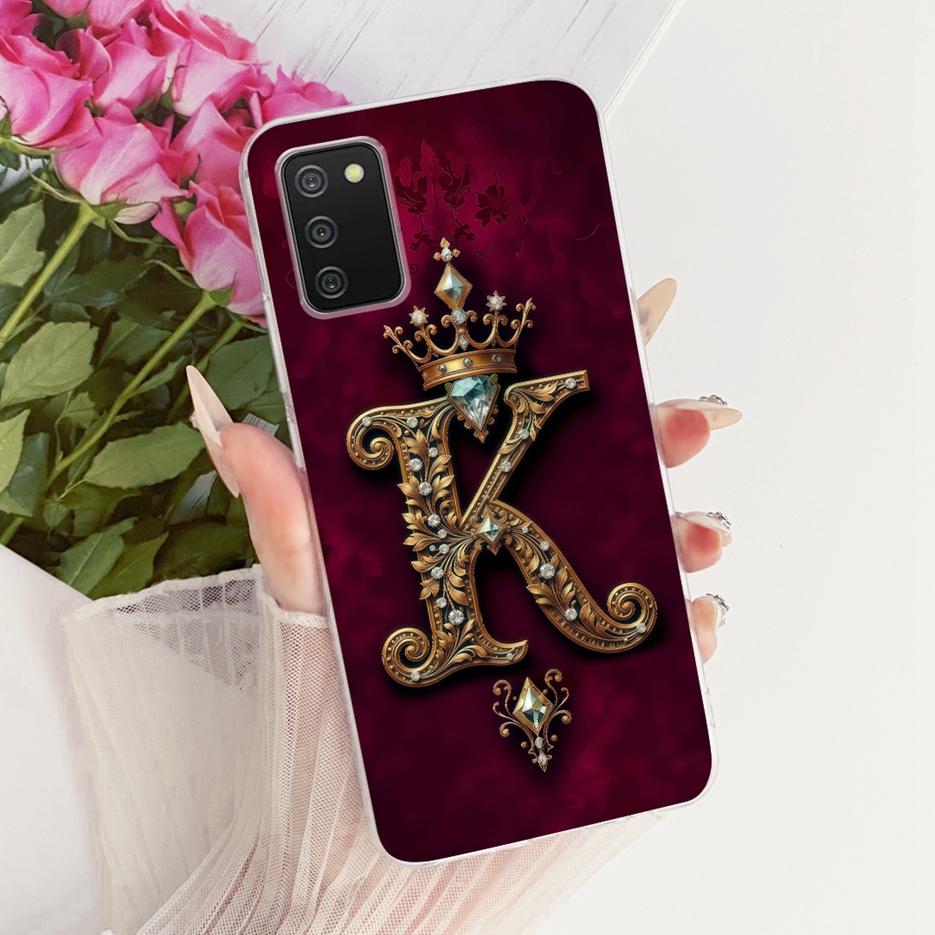 Чехол для Samsung Galaxy A02s SM-A025F Милая Корона Буквы Чехол Мягкий Силиконовый Чехол для Телефона Для Samsung A02s M 02s Galaxy M02s Корпус