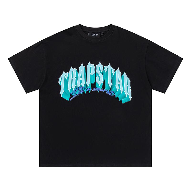 650 Trapstar London 2025 Summer New High Quality Cotton Round Neck Loose Large Size Men's and Women's T-shirt Couple T-shirt