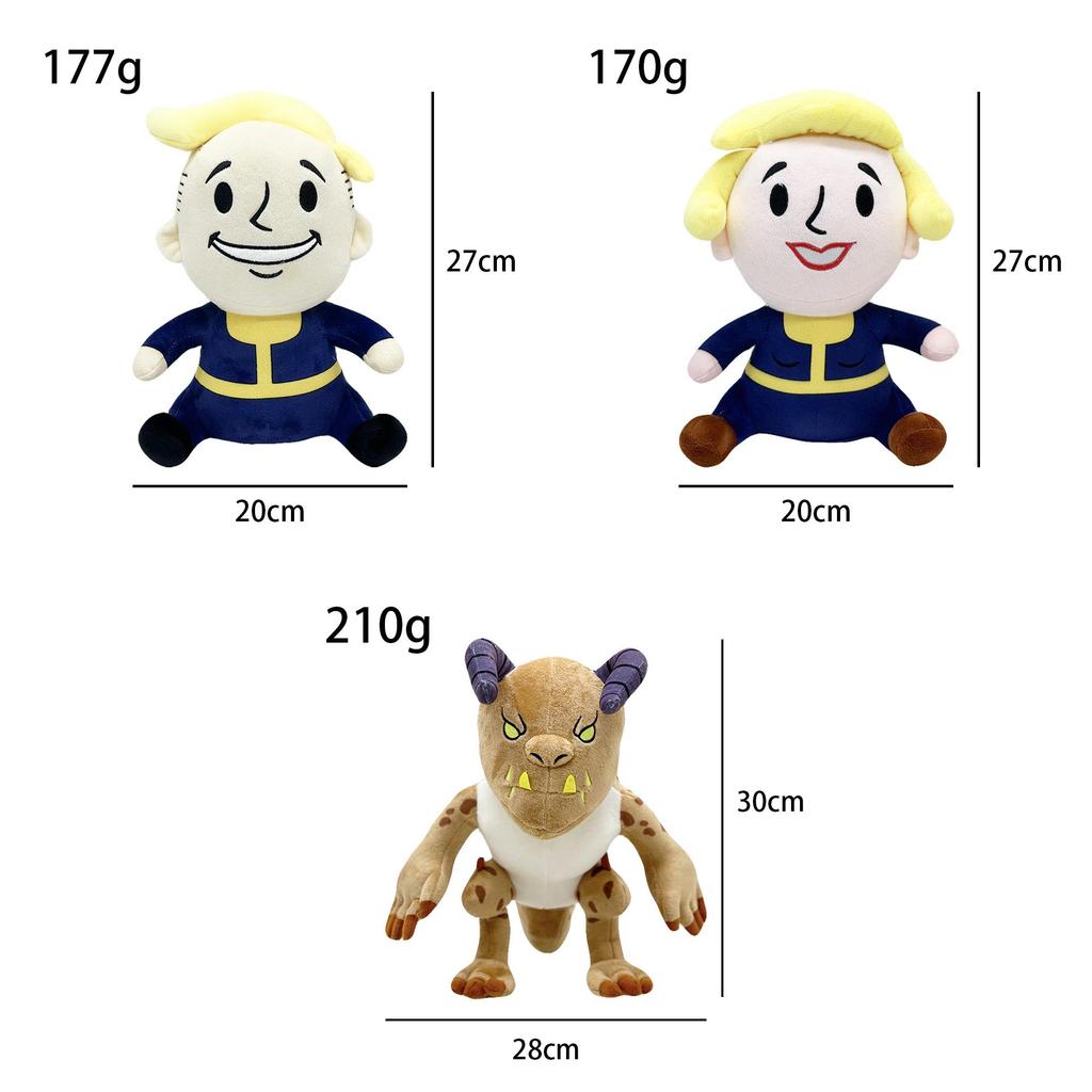 Мягкая и приятная на ощупь плюшевая игрушка Fallout Vault, коллекционные фигурки из серии игр про радиацию