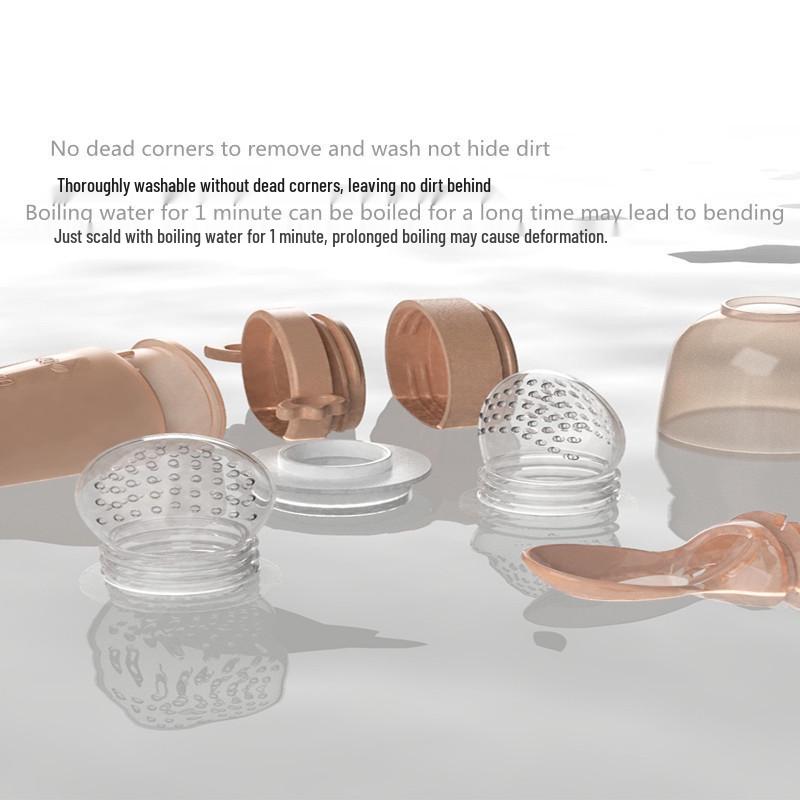 Детский ниблер для фруктов и овощей с силиконовой ложкой