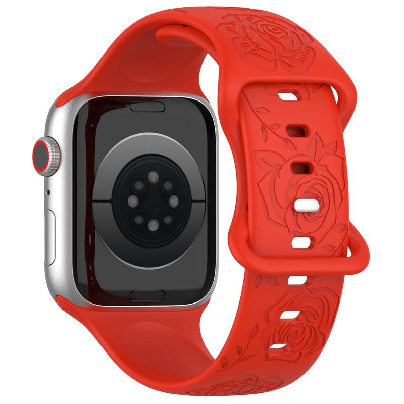 Мягкий силиконовый ремешок для часов 38/40/44/49 мм для Apple Watch 1/2/3/4/5/6/7/8/Se/9, ультра однотонный ремешок для часов с бабочкой, аксессуары, универсальный