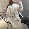 Cardigan Sweater Women's Autumn Solid Color Big Size Knitted Jacket Loose Outerwear Tops Casual Fashionable and Versatile