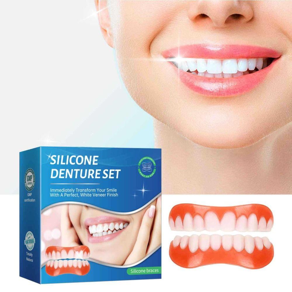 Мгновенный силиконовый набор для перебазировки зубных протезов Исправьте свою улыбку Силиконовый набор для зубных протезов Виниры Зубы