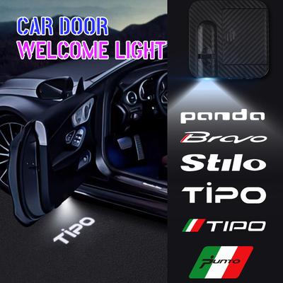 AAVY1 1/2 ШТ. совместимый совместимый для Fiat Abarth Panda Punto Bravo Tipo Stilo Логотип Светодиодный фонарь подсветки салона Автомобильная дверь Приветственный свет Теневой свет