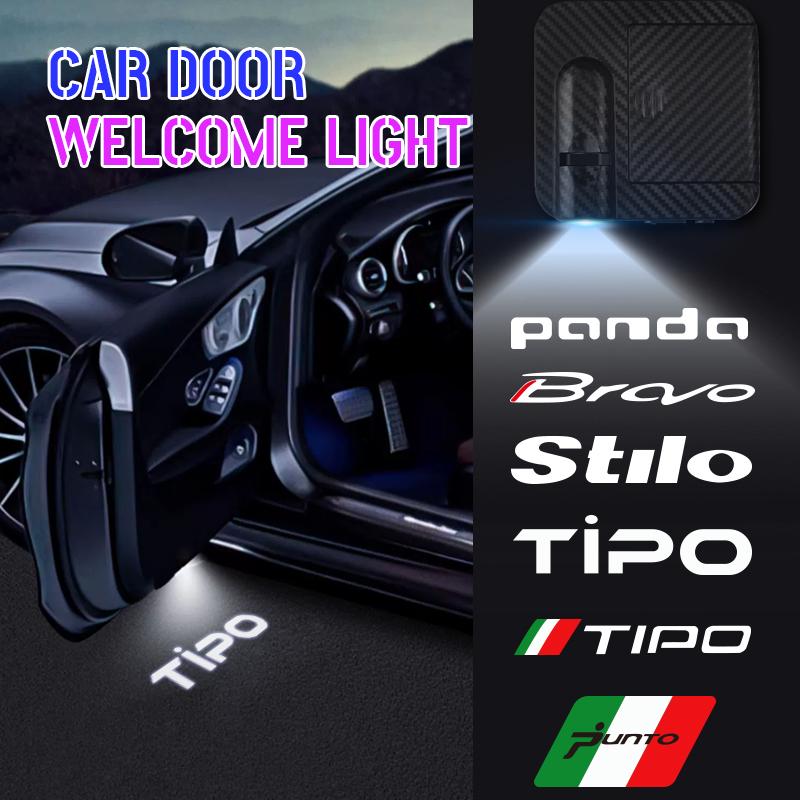 AAVY1 1/2 ШТ. совместимый совместимый для Fiat Abarth Panda Punto Bravo Tipo Stilo Логотип Светодиодный фонарь подсветки салона Автомобильная дверь Приветственный свет Теневой свет