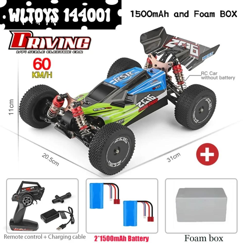 WLtoys 144010 V8 Радиоуправляемая машина Бесколлекторная 1:14 75 км/ч Высокоскоростной Металлический 4WD Привод Внедорожный 2.4G Передатчик 1/14 RC Гоночный Автомобиль VS 124007