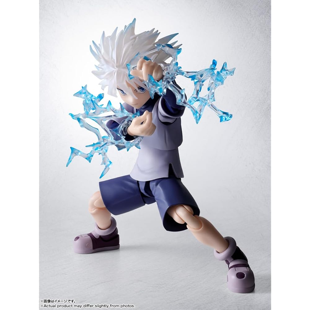 TAMASHII NATIONS S.H.Figuarts HUNTER×HUNTER Киллуа, примерно 135 мм, раскрашенная экшн-фигурка из ПВХ и АБС