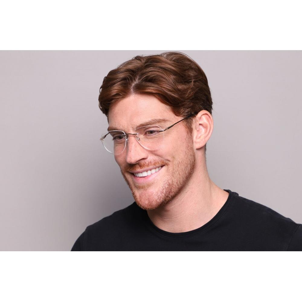 Овальные золотые очки Smartbuy без оправы Harlem Wm6509 C1 Fashion Unisex Eyeglasses