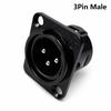 1Pcs Studio Audio Mixer Male Female Chassis Socket Gold Plated Microphone Plug  Stage Microphone Use