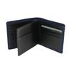 Inden Bill Compartment No Coin Navy Blue X Black Dragonfly Pattern [Indenya] Bi-fold Wallet, F, Purse, Deerskin, Lacquer, 2009-04-008