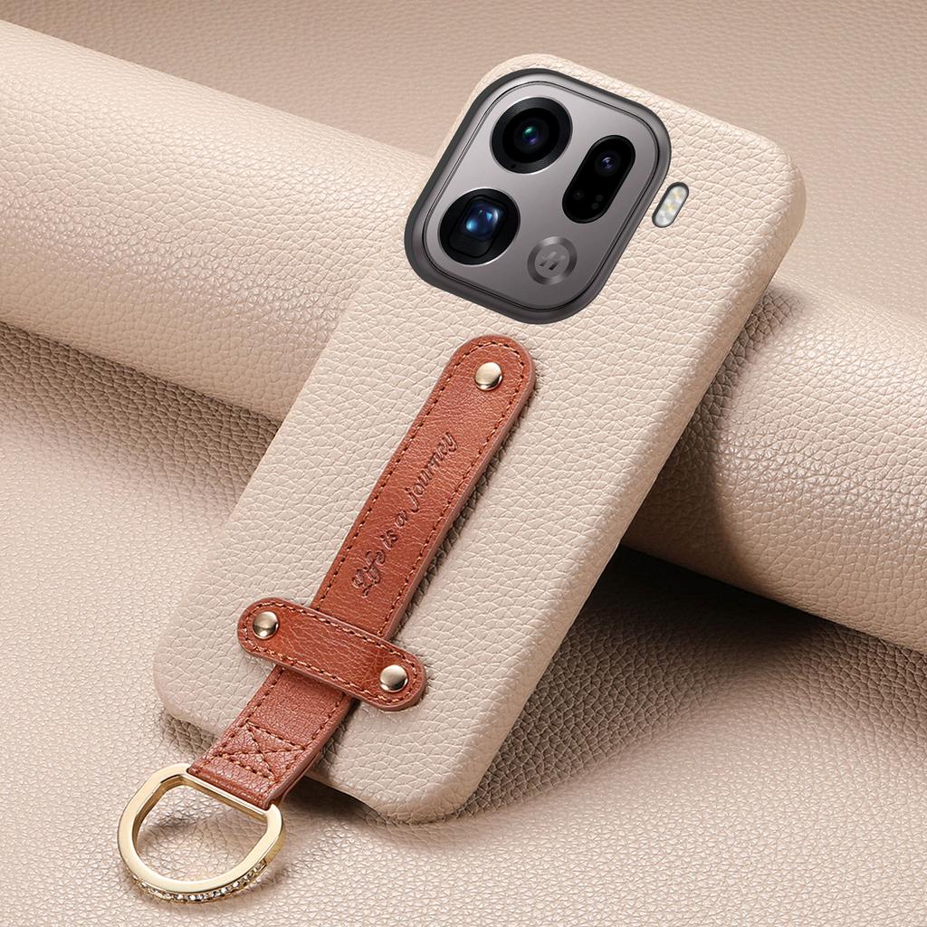 Shockproof Wrist Strap Phone Case for OPPO Find X9 X8 Pro Findx9 Findx8 Leather Protective Cover for OPPO Find X9 Cases