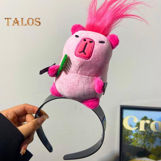 Capybara Decor Headband Funny Animal Decor Elastic Hair Hoop Parties Cosplay Headwear Hair Accessories