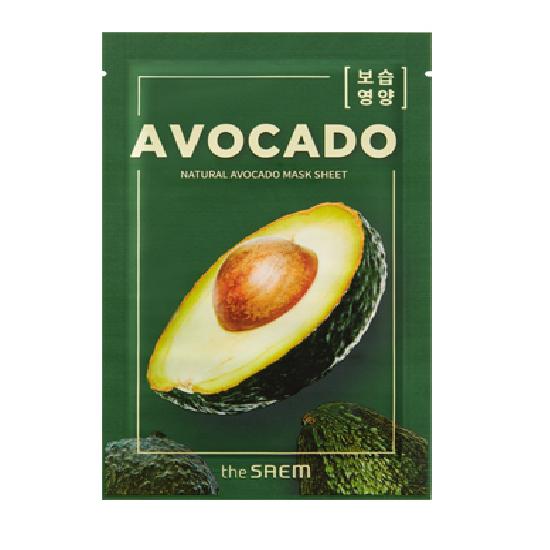The Saem Натуральная маска (1 лист) (Выберите 1 из 5 типов: Центелла азиатская/Огурец/Рис/Авокадо/Чайное дерево)
