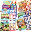 Children's DIY Hand-on Puzzle Sticker Books Reusable Cartoon Animal Scene Stickers Educational Learning Cognition Toys for Kids