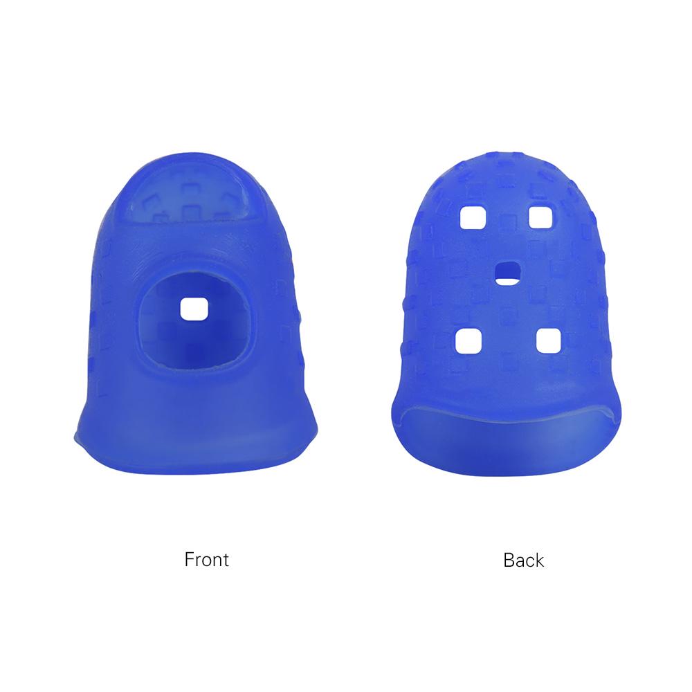 6pcs Guitar Silicone Finger Fingertip Protectors for Guitar Ukulele Beginners (Random Color Delivery)