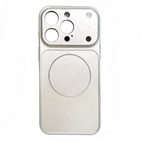 Стеклянный магнитный чехол для IPhone 16 Pro/Pro Max Защитный чехол для телефона для Magsafe Противоударный чехол с матовой защитой от царапин