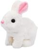 Hopearl Hopping Bunny Interactive Electronic Pet Plush Toy with Sounds Movements Animated Walking Wiggling Ears Twitching Nose Gift for Kids 18cm