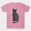 T Shirt Women Black Cat Harajuku Print Kawaii Tshirt Summer Short Sleeve Female T-Shirt Top Tee