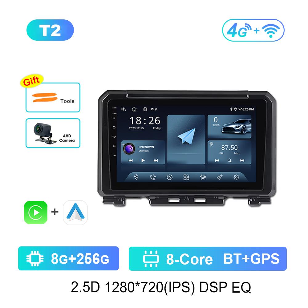 Для Suzuki Jimny 2018 - 2020 GPS-навигация DSP Стерео HD Сенсорный экран Bluetooth Android Автомобильная магнитола Мультимедийный видеоплеер