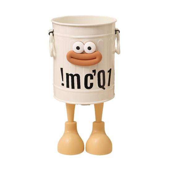 Подставка для ручек Мультяшный стиль Большой рот Длинные ноги Форма Органайзер для ручек Большая вместимость Офисные Школьные Канцелярские принадлежности