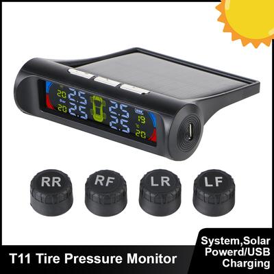 Цифровая система мониторинга давления в шинах автомобиля TPMS Тестер температуры шин Солнечная TPMS Автомобильная сигнализация 0-6 бар AN01Хороший продукт