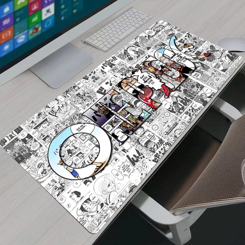 Коврик для мыши Компьютер Ноутбук Япония Игра Аниме Логотип One Piece Клавиатура Коврик для мыши Большой коврик для мыши Клавиатуры Игроки Декор Настольный коврик