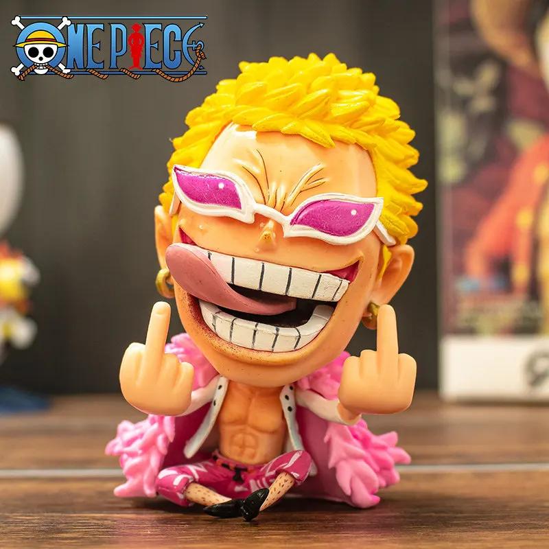 Аниме One Piece Рождественская Фигурка 8-10 см ПВХ Луффи Ророноа Зоро Милые Украшения Q Версия Украшение для Автомобиля Коллекционная Модель