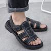 Men's Open Toe Adjustable Strap Sandals Non-slip Thick Sole Casual Summer Shoes for Outdoor