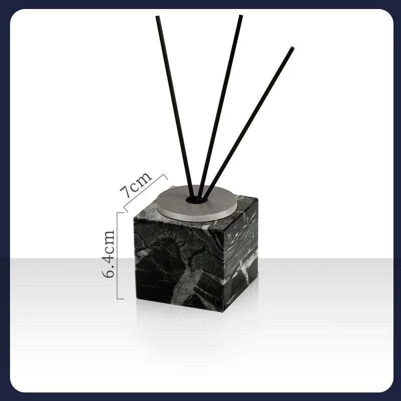 Marble Aromatherapy Bottle High End Hotel Room Bathroom Perfume Container Bottle Bathroom Decoration Aroma Diffuser Bottle