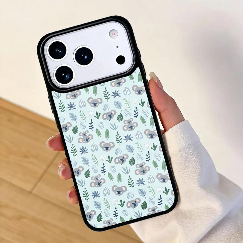 Cute Cartoon Koala Mobile Phone Case for IPhone 17 AIR 16pro Max 15 14 13 12 11 Bumper Cover