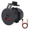 DC 10-28V USB автомобильное зарядное устройство гнездо быстрой зарядки PD Type C QC 3.0 зарядное устройство розетка зарядный адаптер для автомобиля мотоцикла квадроцикла автофургона