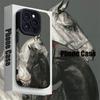 Чехол для телефона с рисунком обнимающихся лошадей, подходит для iPhone 17 16 15 14 13 12 11 Pro/Max/Plus, противоударная задняя крышка