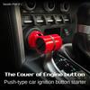 Push Start Ignition Switch Starter Button One Key Engine Start Compatible with Most Vehicles LED Indicator Replacement
