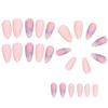 Light Pink with Colorful Heart Decor False Manicure Durable & Never Splitting Comfort Fake Nails for Fingernail DIY Decoration