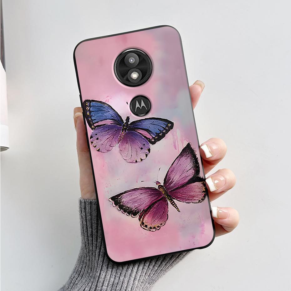 Чехол-бампер For Motorola Moto G7 Play Изысканный чехол Мягкий силиконовый корпус For Motorola Moto G7 Power Милый мультяшный черный чехол