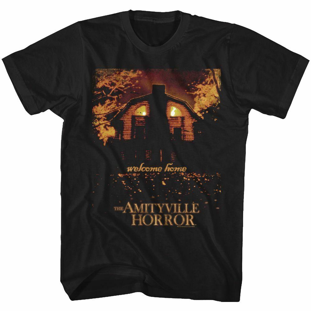 Amityville Horror Welcome Home Black Adult T-Shirt Mens Womens Tees Top