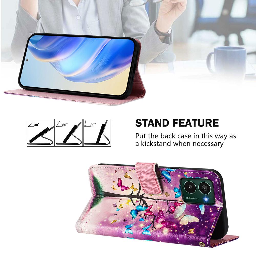 Цветной кошелек-чехол с рисунком для Nokia HMD Pulse Plus Pro X30 X20 X10 G10 G11 G20 G21 G22 G42 G310 G400 C10 C20 C12 C22 C32