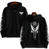 Горячая Распродажа Мужская Толстовка Высокого Качества Худи на Молнии с Капюшоном Принт Древнего Викинга Ворона Осенне-Зимний Повседневный Спортивный Топ