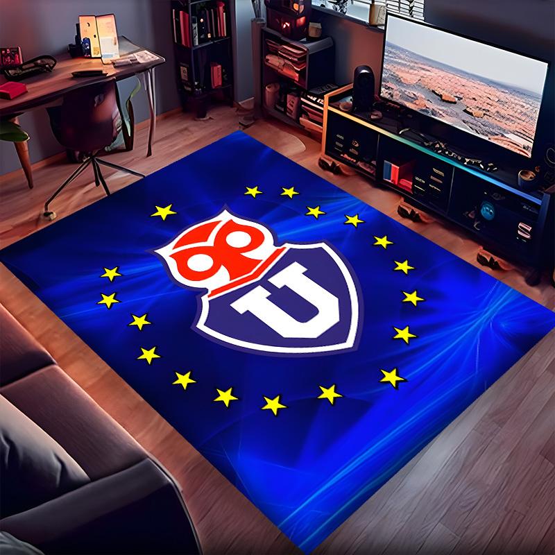 Universidad De Chile Polyester Carpet, Soft Indoor Mat for Office Chair, Living Room, Computer Desk - Decorative Home Office Rug Design