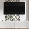 Self-adhesive Vinyl Panel with Print for Bathroom 100x50 cm Floral Pattern with Leaves