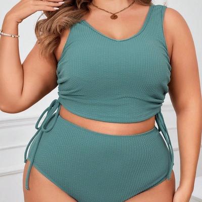 2025 Большие размеры бикини с высокой талией купальник женский сексуальный тай-дай купальник женский купальник для купания плавательный костюм пляжная одежда