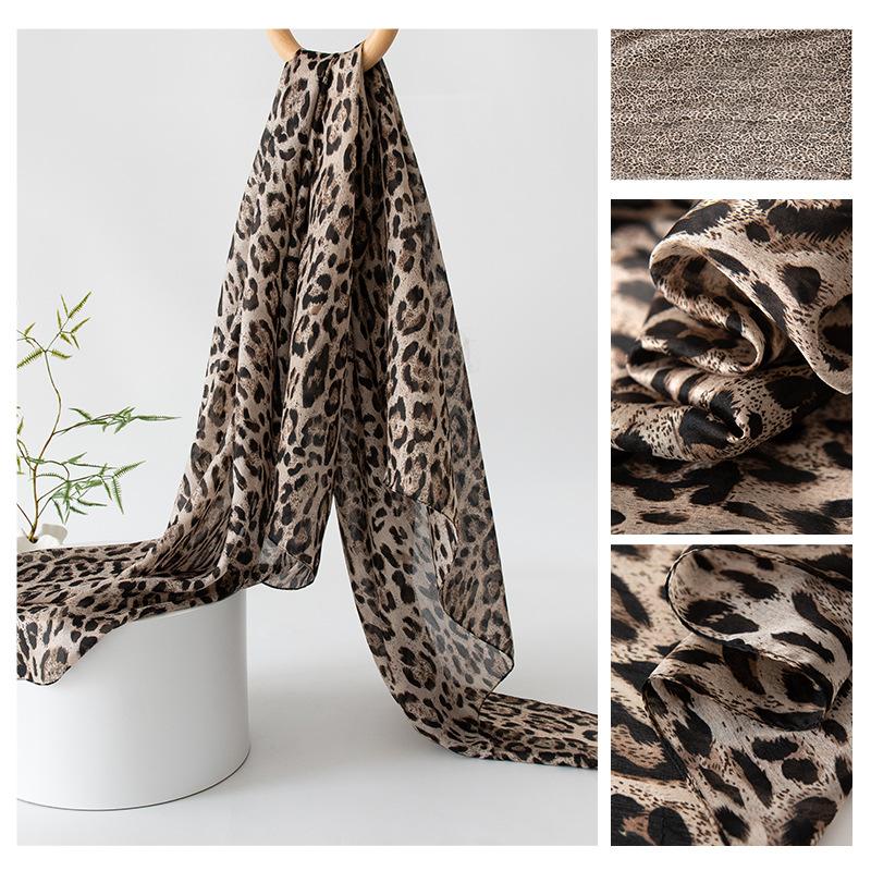 Длинные полосы шелкового шарфа  Высококлассный шарф из тутового шелка  Женский свежий маленький цветочный тонкий стиль  Атмосфера  Большая шаль