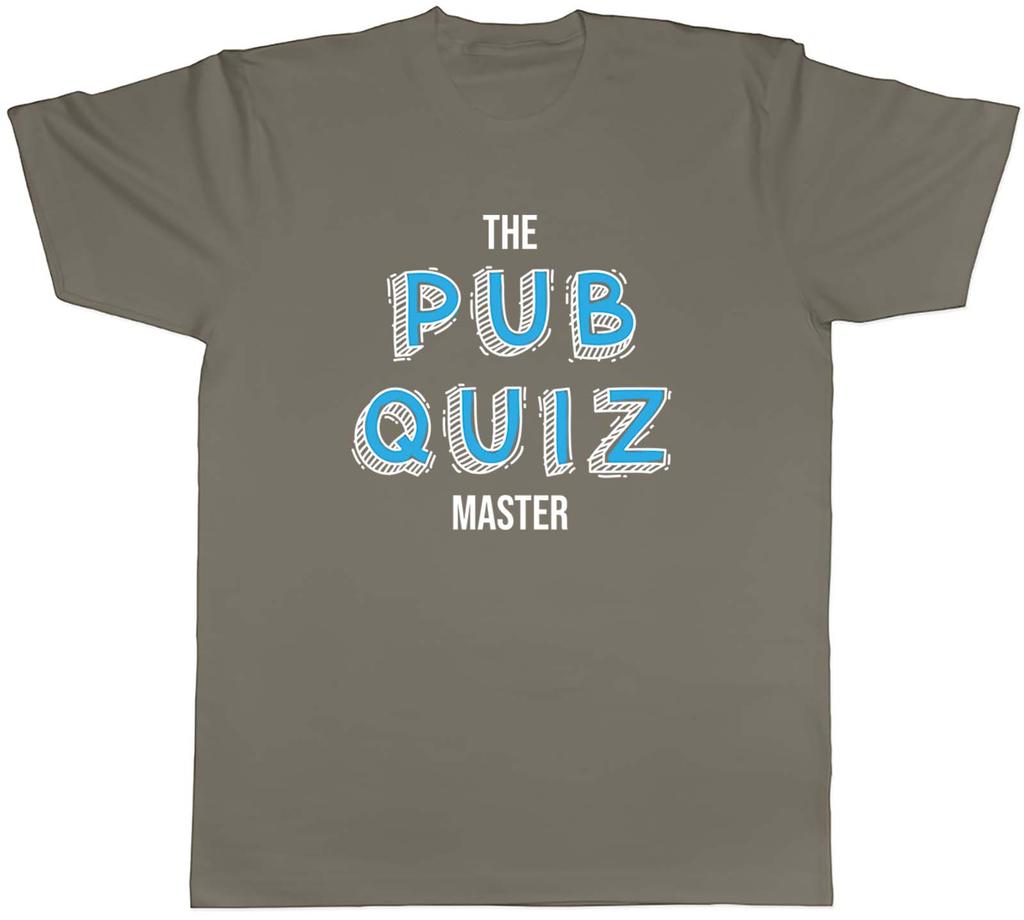 Pub Quiz Master Unisexs TShirt Funny Quzzing Quizzer Unisex Tee Gift